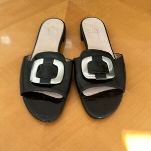 Stuart weitzman Elegant Black Women's Slide Sandals 

size 9.5